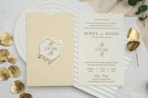 Code: E9154 - Klassische Hochzeitseinladung