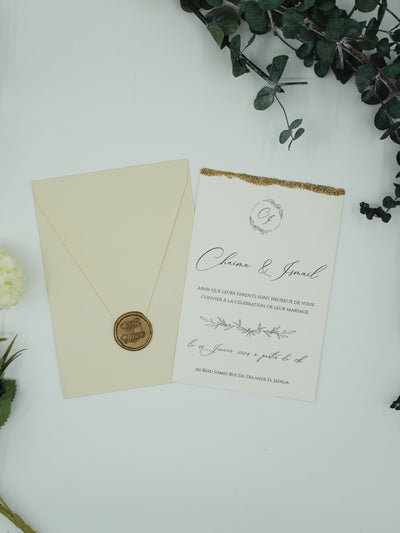 Code: 5013 - Handgemachte Hochzeitseinladung