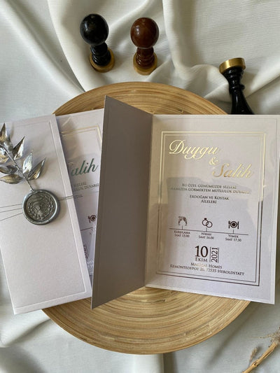 Code: 1011 - Handgemachte Hochzeitseinladung - Einladung Store