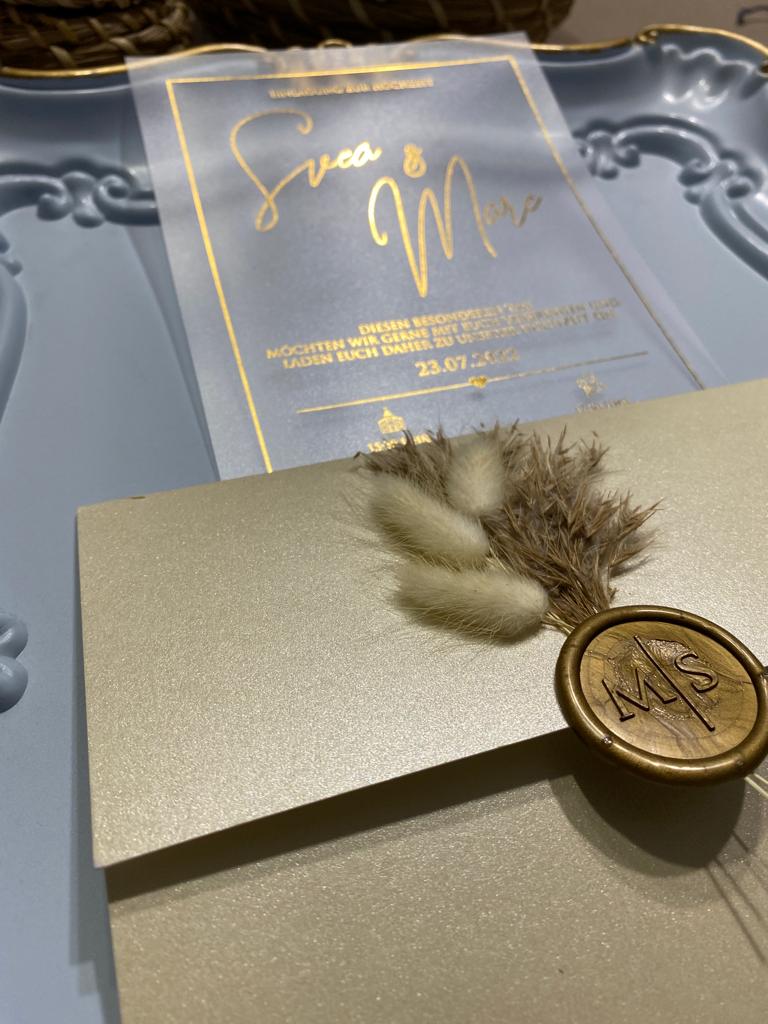 Code: 1025 - Handgemachte Hochzeitseinladung - Einladung Store