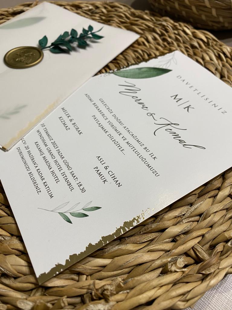 Code: 1084 - Handgemachte Hochzeitseinladung - Einladung Store