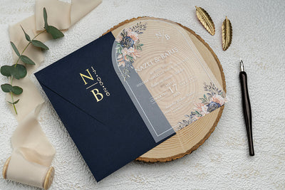 Code: IK8414 - Transparent Wedding Invitation